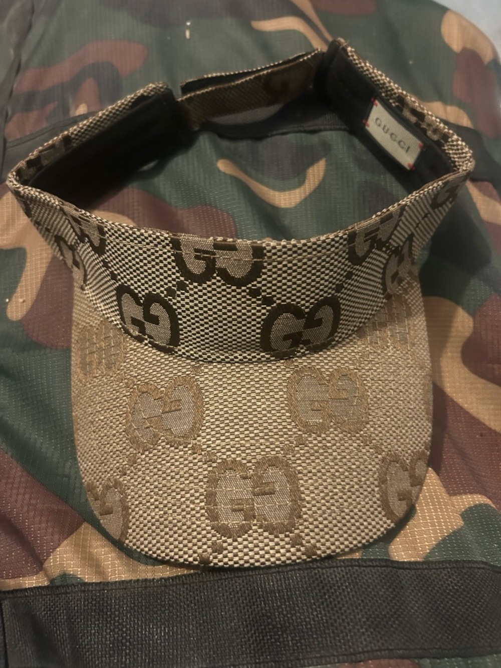 Brown GG Monogram Visor